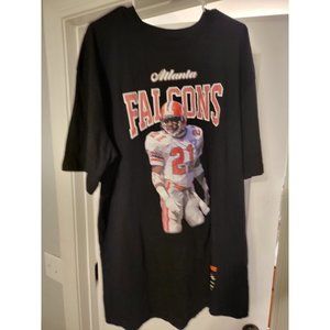 New Deion Sanders Atlanta Falcons Sideline Mitchell & Ness Medium T-Shirt! Xl.